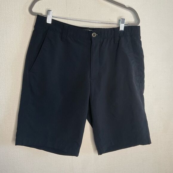 Under Armour Shorts Black Loose Heatgear Athletic Gym Mens size 36 Workout 11”‎ - Picture 1 of 9